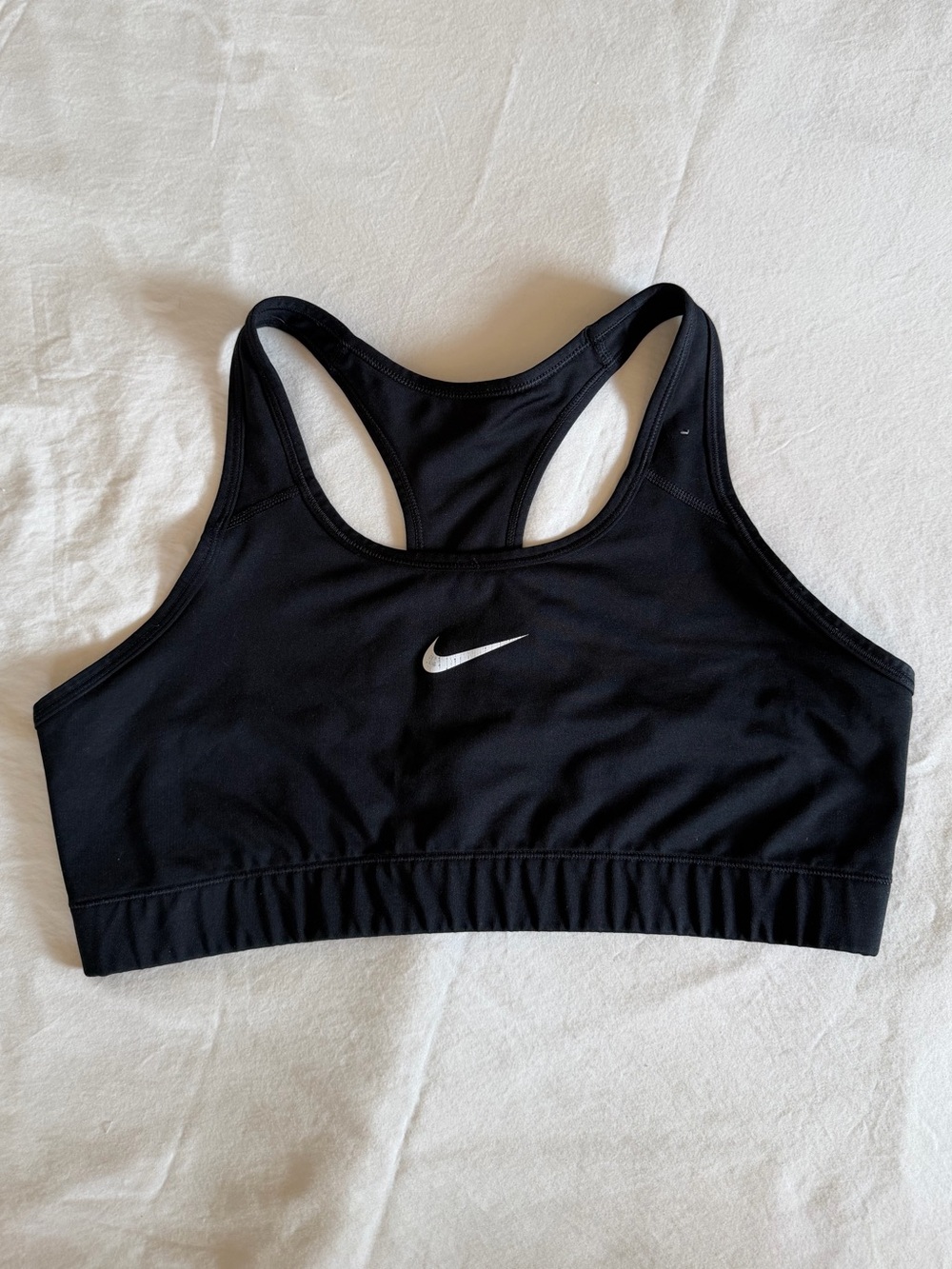Nike Victory Dri-FIT Medium Support Racerback Sports Bra Black XL